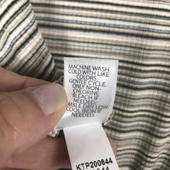 J Jill Wearever Size 1X Sleeveless Shift Tank Dress Side Slits Stretch Ribbed - Picture 13 of 14